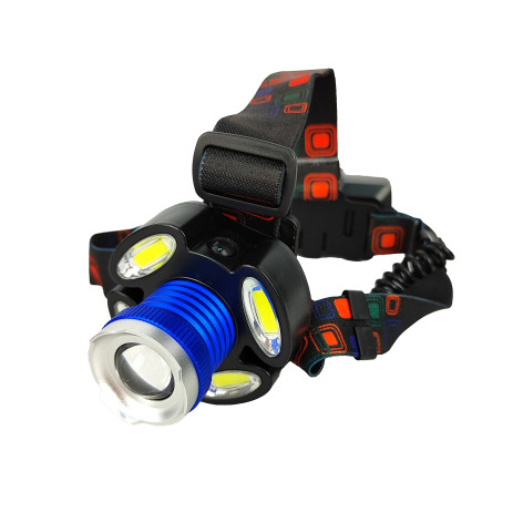 Фонарь налобный 5,5*6,6*3,5 см 1600 мАч USB аккум вращающаяся фокусир 4 режима XQ-83 Baizheng