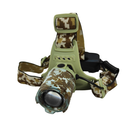 Фонарь налобный 5,7*4 см 1600 мАч аккум вращающаяся фокусировка 3 режима SY0 Baizheng