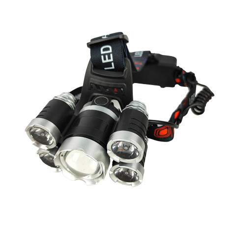 Фонарь налобный 5,9*8,2*5 см 1600 мАч USB аккум вращающаяся фокусировка 4 режима SY0 Baizheng