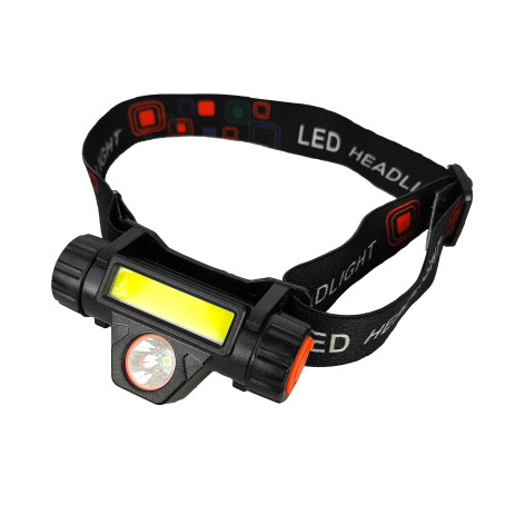 Фонарь налобный 8,2*3,8 см 400 мАч USB аккумуляторный 2 режима освещения Baizheng