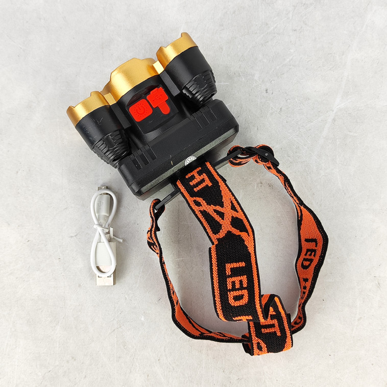 Картинка Фонарь налобный 8,5*4,8*8 см 400 мАч USB аккумуляторный 4 режима освещения BZ-K Baizheng