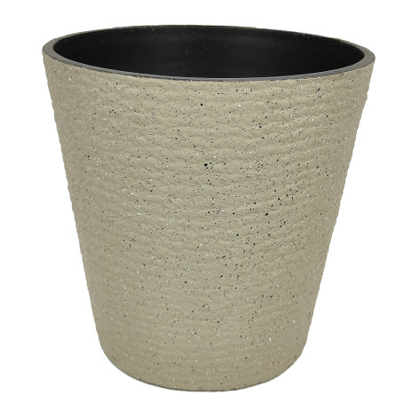 Горшок пластиковый 15,4 л 27*25*28 см серый Baizheng