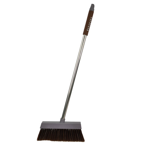 Веник пластиковый 34х85 см черенок пластик микс Baizheng