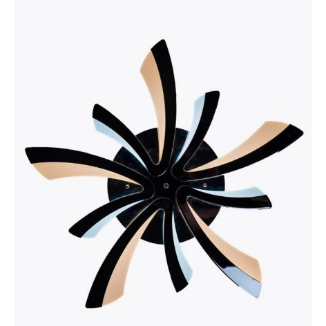 Люстра светодиодная 5 плафонов 74,5*7,5 см 80Вт 3600LM 35м2 3 цвета пульт золото Baizheng