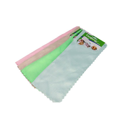 Салфетка микрофибра 30х38 см мелкий ромб волнистый край микс BJ-16101 Baizheng Салфетка микрофибра 30х38 см мелкий ромб волнистый край микс BJ-16101 Baizheng