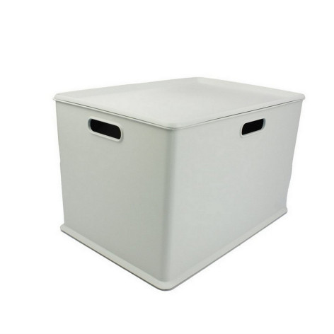 Контейнер пластиковый 20 л 389х266х236 мм крышка серый Baizheng