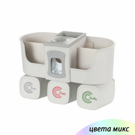 Органайзер пластиковый для ванной 32*11,5*18 см микс Baizheng