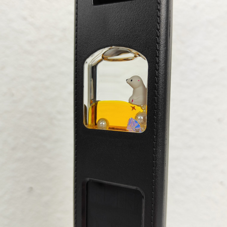 Изображение Лампа светодиодная настольная 19*27*8,2 см 5Вт 200LM USB аккум дисп календ черный Baizheng