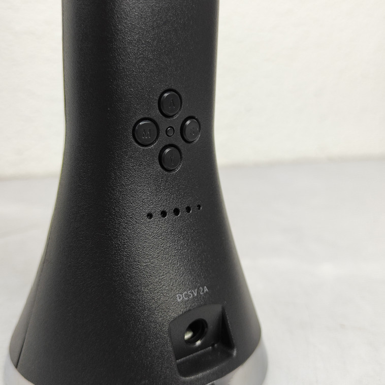 Картинка Лампа светодиодная настольная 19*27*8,2 см 5Вт 200LM USB аккум дисп календ черный Baizheng