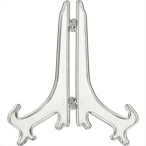 Набор пластиковых подставок для декоративных тарелок 10 шт 25 см