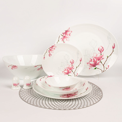 Набор стеклокерамический столовый 28 пр под упак PO-28SD-229 Fidan Parsopal