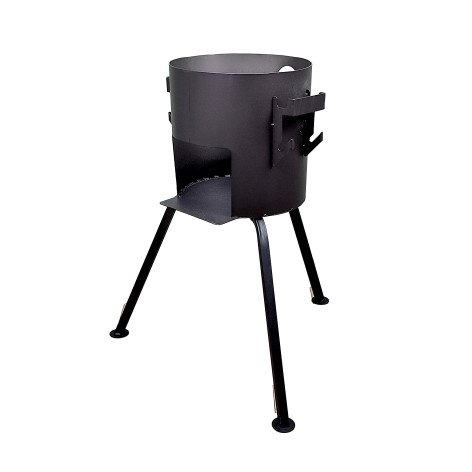 Печь стальная 22-30 л сталь с трубой 2 мм поддувало разборная Goodmart