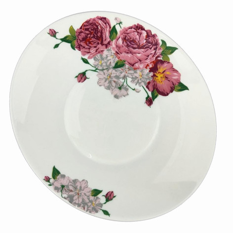 Тарелка стеклокерамическая десертная 19*22 см овал SDP510-207 Lavender Parsopal