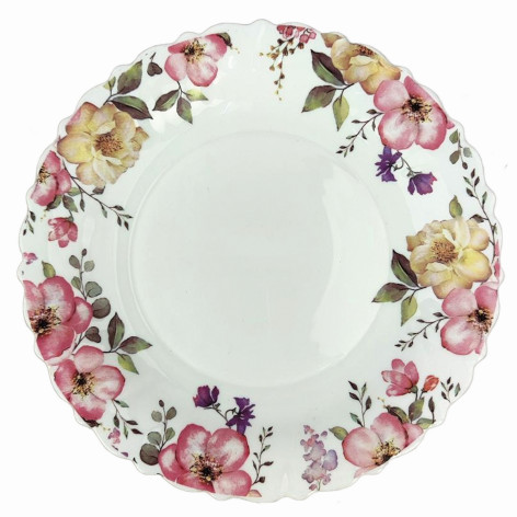 Тарелка стеклокерамическая обеденная 25 см RDP250-155 Silvia Parsopal