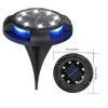 Мини изображение Фонарь садовый 11*11*14 см 8 Led солнечная батарея 600 мАч черный XS10821 Baizheng