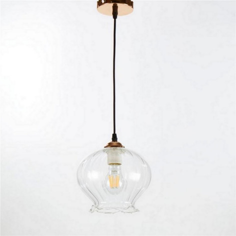 Люстра кухонная 1 плафон 20*80 см Е27 60Вт 4м2 плафон стекло черный бронза Baizheng Люстра кухонная 1 плафон 20*80 см Е27 60Вт 4м2 плафон стекло черный бронза Baizheng