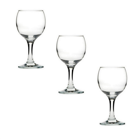 Набор стеклянный бокалов 3 предмета 165 мл для вина Bistro Pasabahce