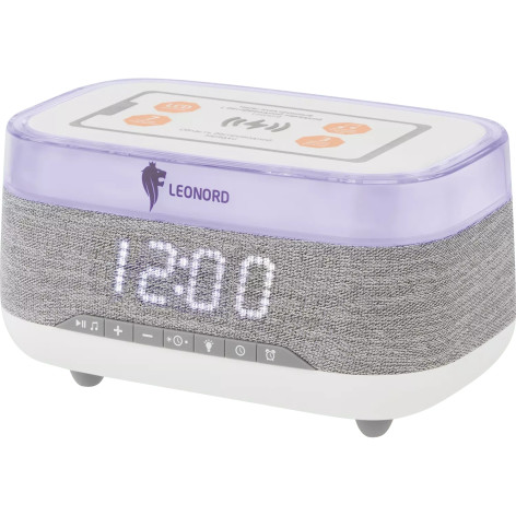 Часы электронные настольные 13,5х7,5х4,5 см led дисплей HS-0110 белый HomeStar