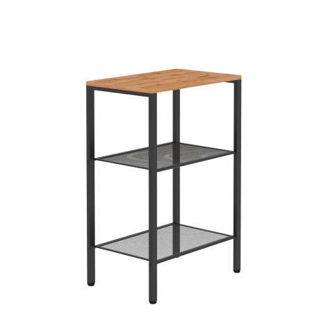 Стеллаж металлический 3-х ярусный 47х30х81,5 см черный Торонто 13 ЗМИ