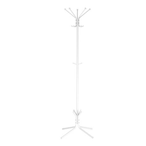Вешалка металлическая напольная 63х63х177 см белый Луч 5 ЗМИ Вешалка металлическая напольная 63х63х177 см белый Луч 5 ЗМИ