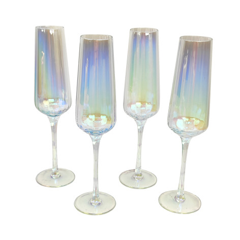 Набор стеклянный бокалов 4 пр 250 мл под упак 6993 Electro Коралл