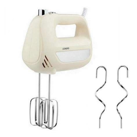 Миксер пластиковый 100 Вт 7 скоростей 4 насадки бело-серый HS-2004 HomeStar Миксер пластиковый 100 Вт 7 скоростей 4 насадки бело-серый HS-2004 HomeStar