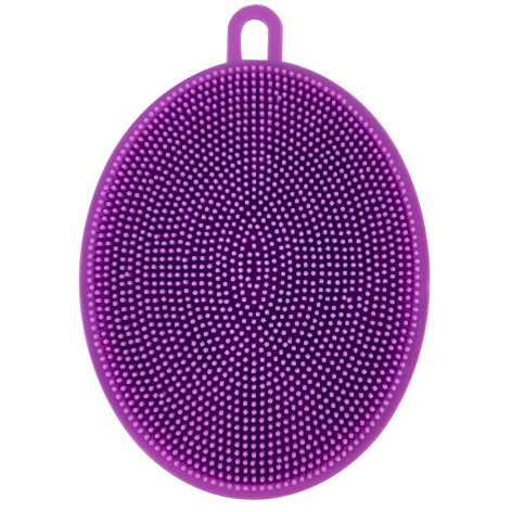 Щетка силиконовая хозяйственная12х9 см двусторонняя многофункциональная MSp-04 Рыжий Кот