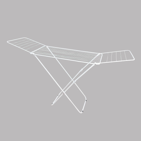 Сушилка металлическая напольная для белья 18 м 90*55*180 см белый Baizheng