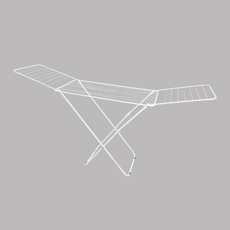 Сушилка металлическая напольная для белья  20 м 90*55*200 см белый Baizheng