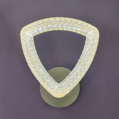 Бра светодиодный 1 плафон 25,5*19,5*10 см 16Вт 600 LM 5м2 акрил 3 цвета белый Baizheng