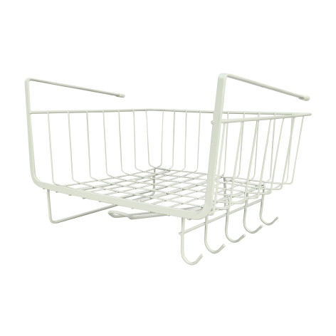 Полка металлическая для кухни подвесная 29*24,5*18,5 см белый CY-0113 Baizheng