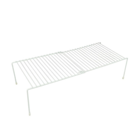 Полка металлическая настольная 24*14,5*32-55 см раздвижная для хранения белый CY-012 Baizheng