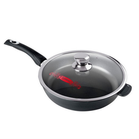 Сковорода алюминиевая 30 см стек крышка под упак Универсальная Классик Горница