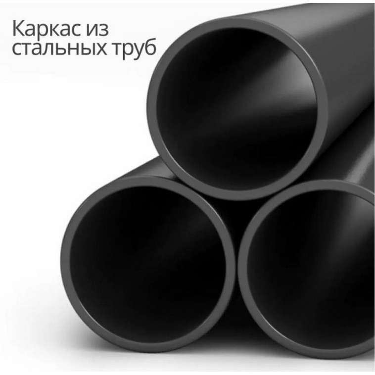 Cнимок Стол МДФ журнальный 40*40*65 см 2-х ярусный рама металл черный на колесиках орех  Baizheng
