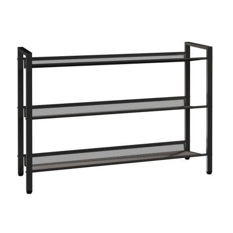 Подставка металлическая для обуви 3-х ярусная 67х27х61 см черный Торонто 23 ЗМИ