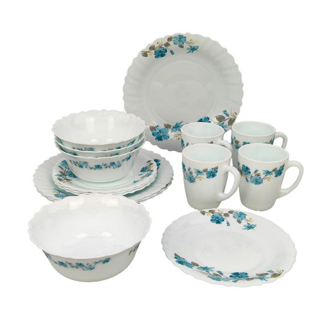 Набор стеклокерамический столовый 16 пр SD16-768 Blue Juba Parsopal