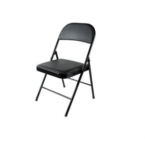 Стул металлический складной 760*460*440 мм черный Baizheng
