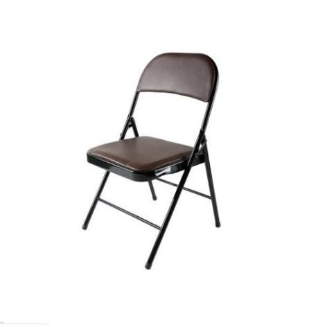 Стул металлический складной 760*460*440 мм коричневый Baizheng