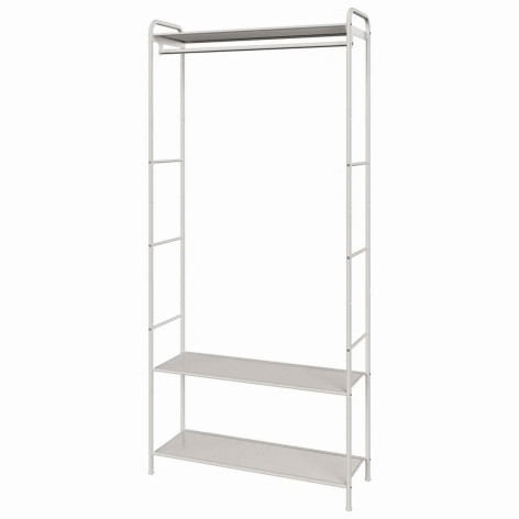 Вешалка металлическая гардеробная 69,5х30х162 см белый Валенсия 22М ЗМИ