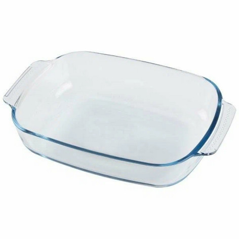 Форма стеклянная для запекания 2000 мл прямоугольная с ручками Ideale Mallony
