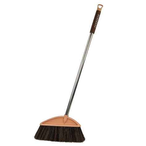 Веник пластиковый 30х85 см черенок пластик микс Baizheng