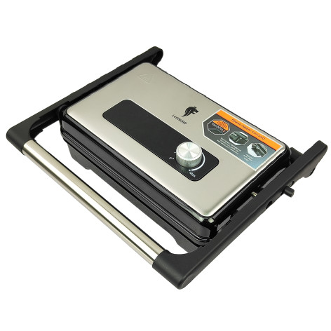 Гриль-пресс 1800 Вт съемные двусторонние пластины 28х23,5 см открытие 180° поддон Leonord