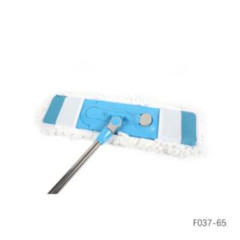 Швабра металлическая 125 см насадка микрофибра 65х15 см 2 шт микс Baizheng