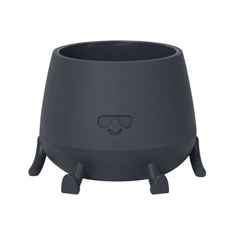 Кашпо пластиковое 0,6 л мистер крутой антрацит Bmc