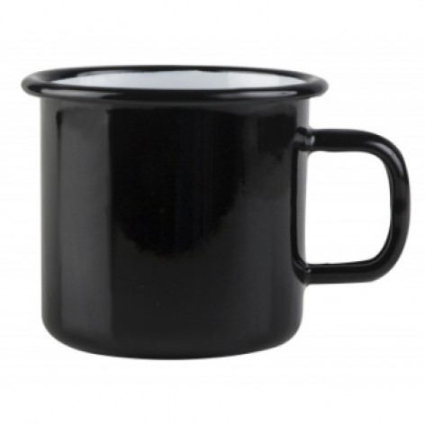 Кружка эмалированная 0,4 л без крышки черный Стальэмаль