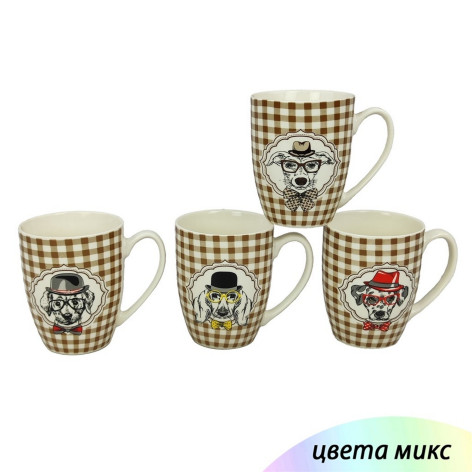 Кружка керамическая 350 мл микс Dog Baizheng