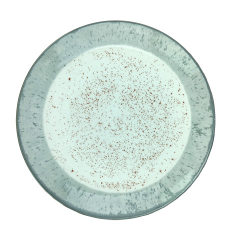 Тарелка фарфоровая десертная 19 см Rustic grey Коралл