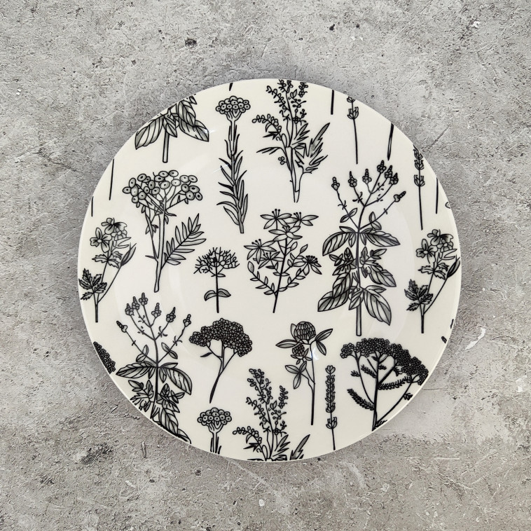 Фото Тарелка фарфоровая десертная 20 см Botanica Коралл