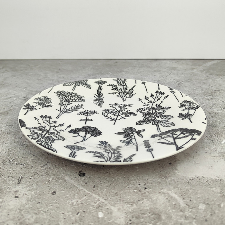 Изображение Тарелка фарфоровая десертная 20 см Botanica Коралл