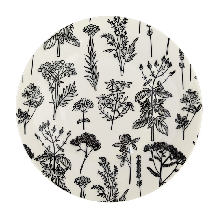 Тарелка фарфоровая десертная 20 см Botanica Коралл